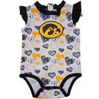 Iowa Hawkeyes Infant Happy Hearts 2PC Creeper Set