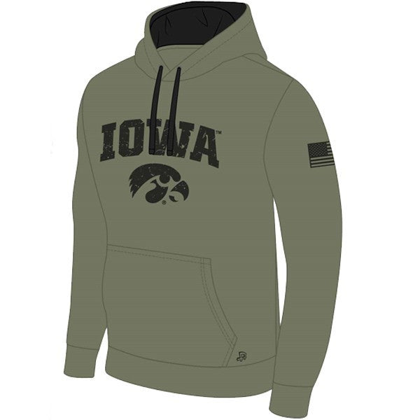 Iowa Hawkeyes Sideline Olive Hoodie