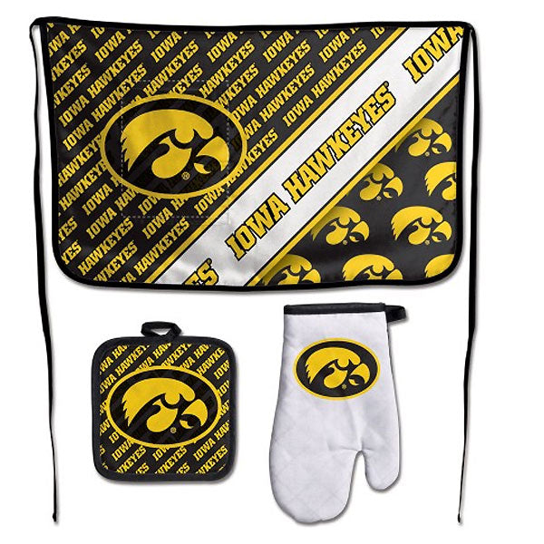 Iowa Hawkeyes 3 Piece Barbeque Set