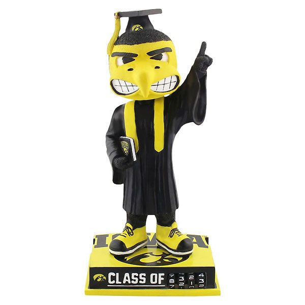 Iowa Hawkeyes Graduation Herky Bobblehead