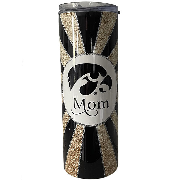 Iowa Hawkeyes Mom Script Bottle