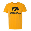 Iowa Hawkeyes Baseball Basic Logo Tee (Gold)