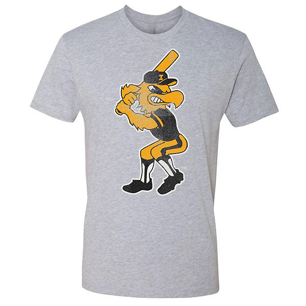 Iowa Hawkeyes Baseball Rah Rah Premium Tee (Grey)