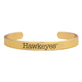 Iowa Hawkeyes Gold Cuff Bracelet
