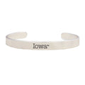 Iowa Hawkeyes Silver Cuff Bracelet