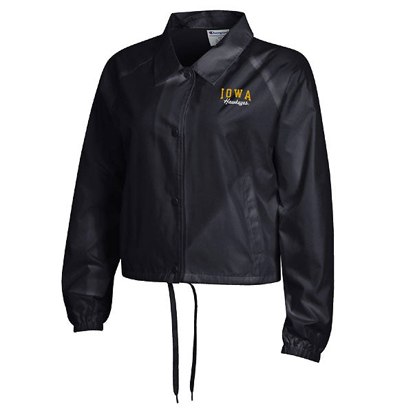 Iowa Hawkeyes Women's Crop Coaches Jacket