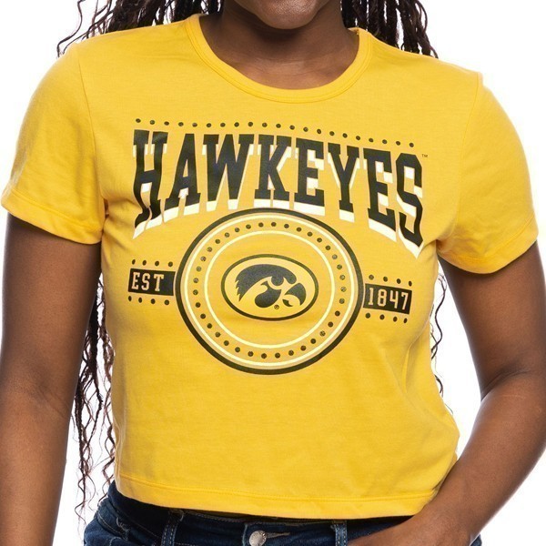 Iowa Hawkeyes Women's Graphic Crop Tee