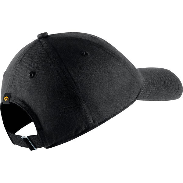 Iowa Hawkeyes H86 Swoosh Black Hat