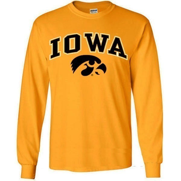 Iowa Hawkeyes Arch Logo Long Sleeve Tee