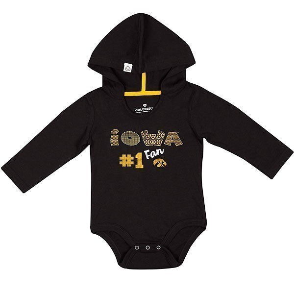 Iowa Hawkeyes Infant Ellen Hooded Onesie