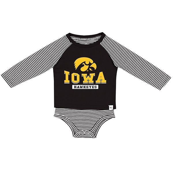 Iowa Hawkeyes Infant Pampoogas Raglan Onesie