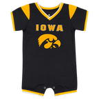 Iowa Hawkeyes All Day Football Romper