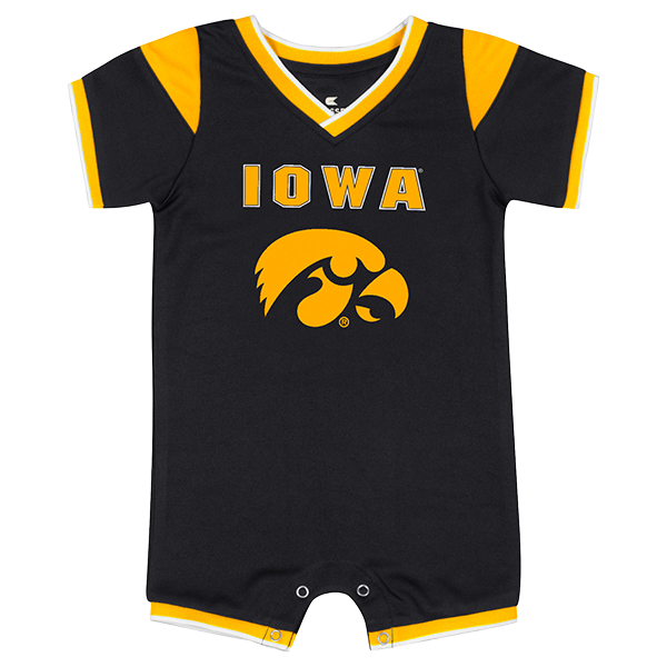 Iowa Hawkeyes All Day Football Romper