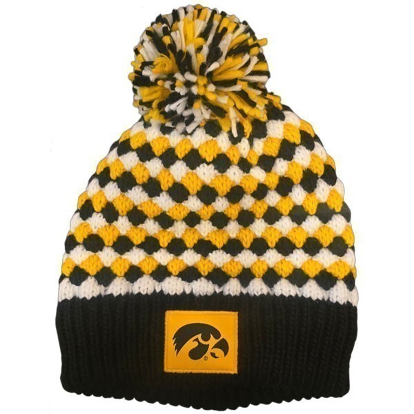 Iowa Hawkeyes Basket Weave Stocking Cap