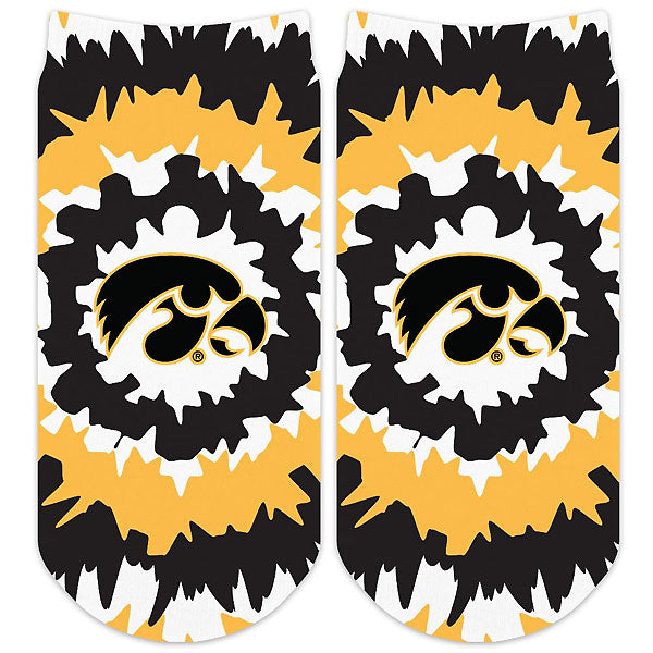 Iowa Hawkeyes Adult No-Show Socks