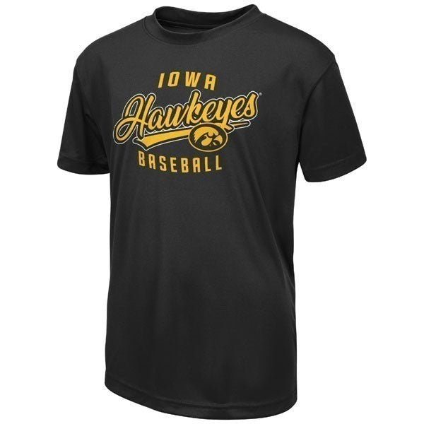 Iowa Hawkeyes Youth Baseball Trail Tee
