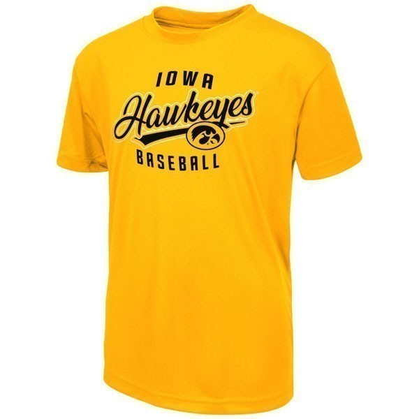 Iowa Hawkeyes Youth Baseball Trail Tee