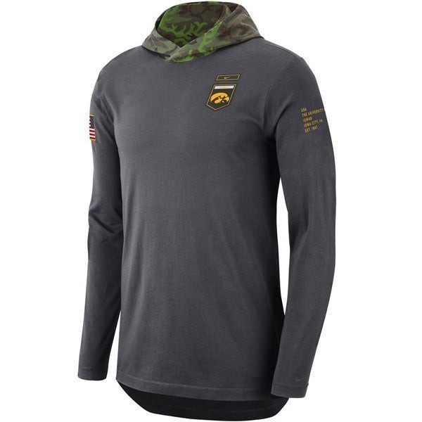 Iowa Hawkeyes Military Hoodie Top