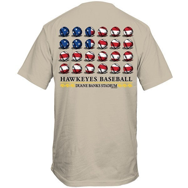 Iowa Hawkeyes Flag Sand Tee