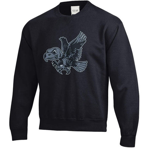 Iowa Hawkeyes Black Flying Herky Crew Sweat