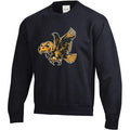 Iowa Hawkeyes Black Flying Herky Crew Sweat