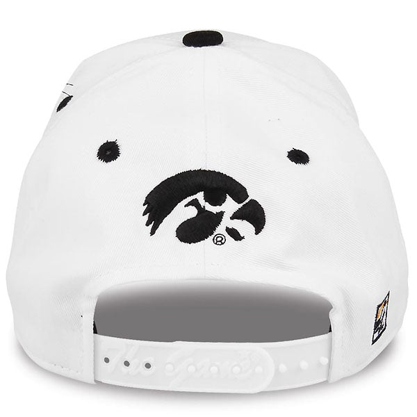 Iowa Hawkeyes White Bar Hat
