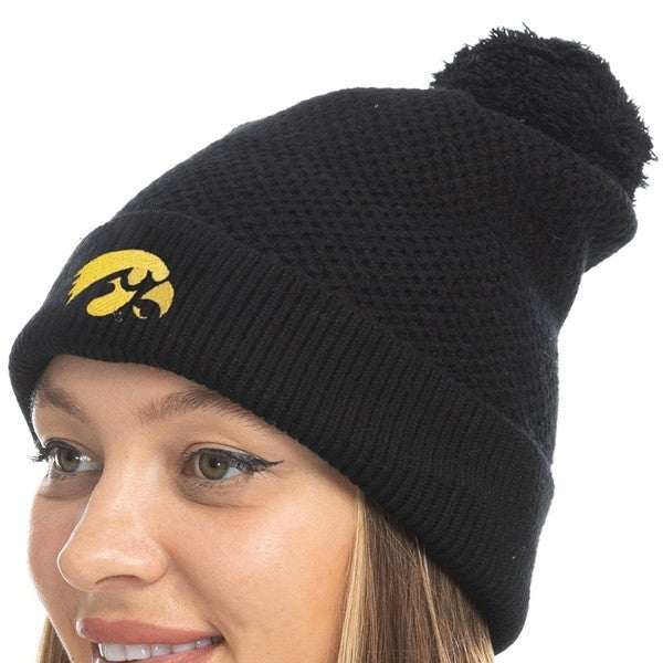 Iowa Hawkeyes Black Beanie