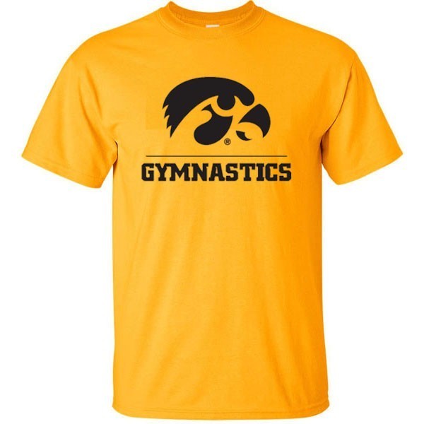 Iowa Hawkeyes Gymnastics Short Sleeve Tee