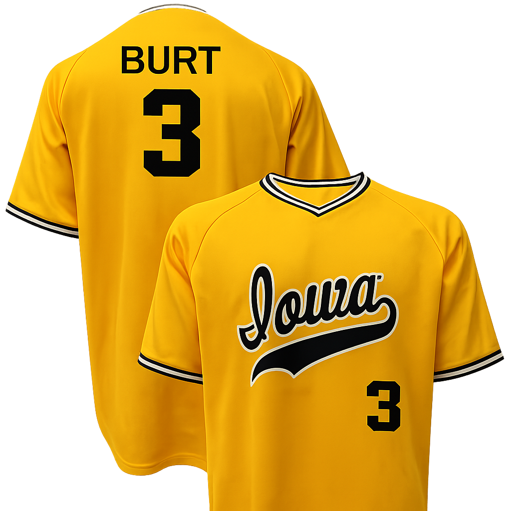 Iowa Hawkeyes Baseball Customized NIL Player Jersey