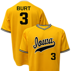 Iowa Hawkeyes Baseball Customized NIL Player Jersey