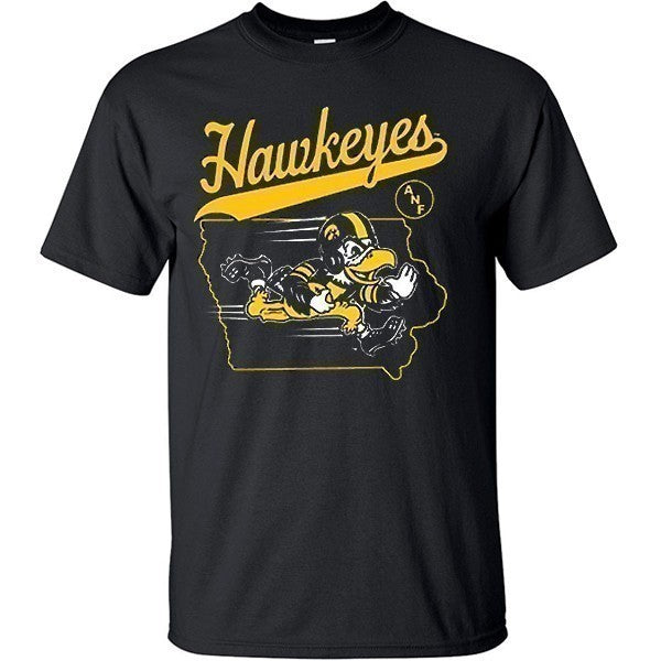 Iowa Hawkeyes Running Back Black Tee