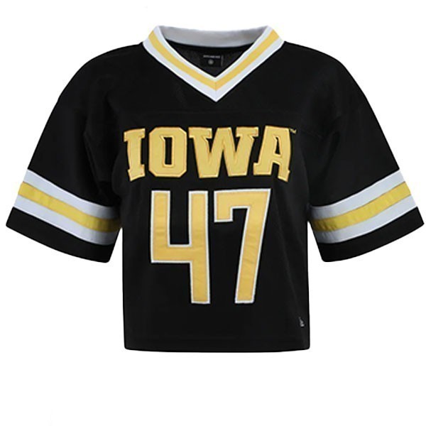Iowa Hawkeyes Women's Football Jersey – blackandgold-hawkeyefanshop