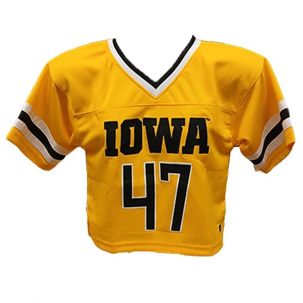 Iowa Hawkeyes Women's Football Jersey – blackandgold-hawkeyefanshop