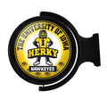 Iowa Hawkeyes Illuminated Mascot Herky Rotating Sign