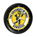 Iowa Hawkeyes Ribbed Clock