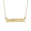 Iowa Hawkeyes Gold HAWKEYES Necklace