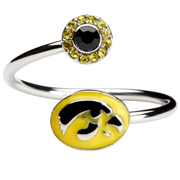 Iowa Hawkeyes Adjustable Ring