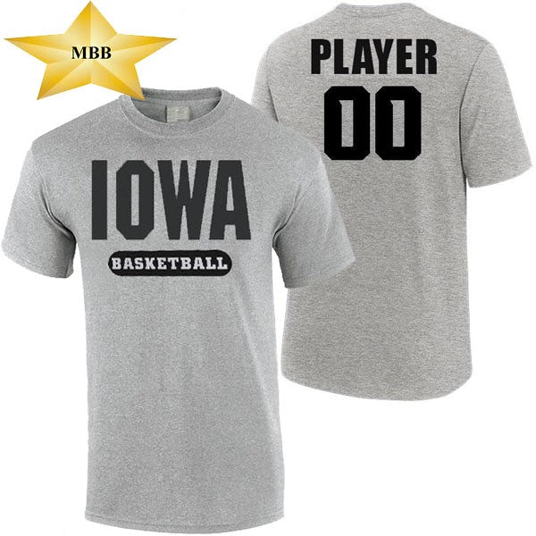 Iowa Hawkeyes Custom MBB Basketball Player Tee