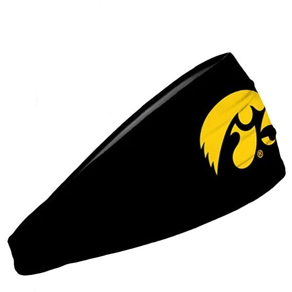 Iowa Hawkeyes Primary Black Headband
