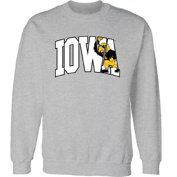 Iowa Hawkeyes Arch Herky Crew Sweat