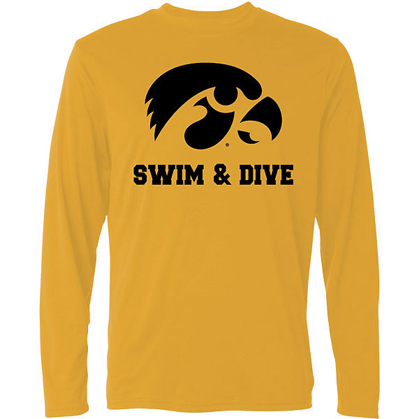 Iowa Hawkeyes Swimming and Diving Tee - Long Sleeve