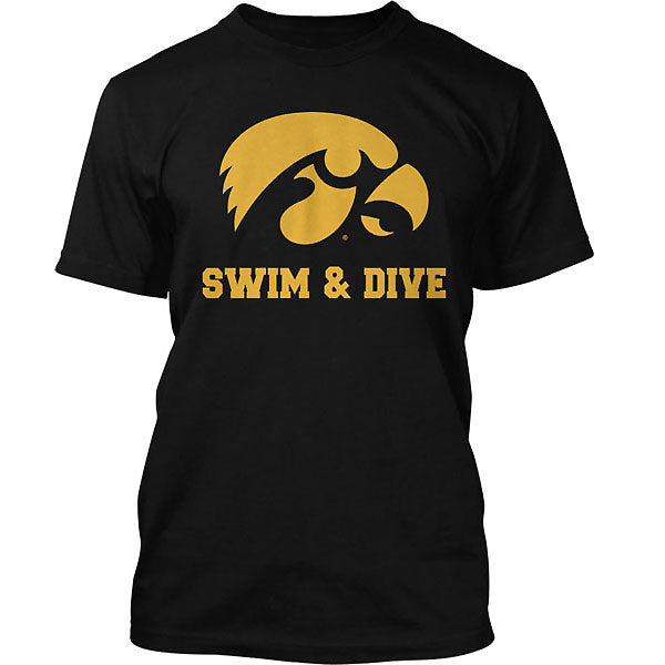 Iowa Hawkeyes Swimming and Diving Tee -Short Sleeve