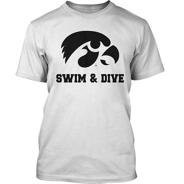 Iowa Hawkeyes Swimming and Diving Tee -Short Sleeve