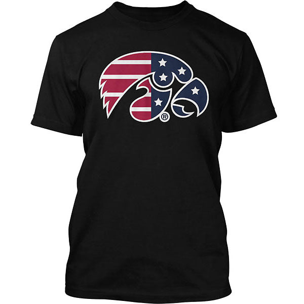 Iowa Hawkeyes Patriotic Tee - Black