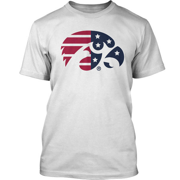 Iowa Hawkeyes Patriotic Tee - White
