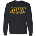 Iowa Hawkeyes Swimming and Diving IOWA Tee - Long Sleeve
