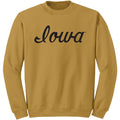 Iowa Hawkeyes Old Gold Script Crew Sweat