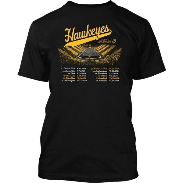 Iowa Hawkeyes 2024 Football Schedule Tee