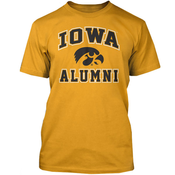 Iowa Hawkeyes Vertical Arch Alumni Tee