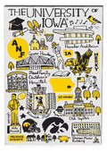 IOWA HAWKEYES 8' ROLL GASH WRAPPING PAPER
